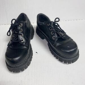 Bongo Vintage Ronnie Chunky Platform Grunge Gothic Shoes Women's Size 10 WIDE